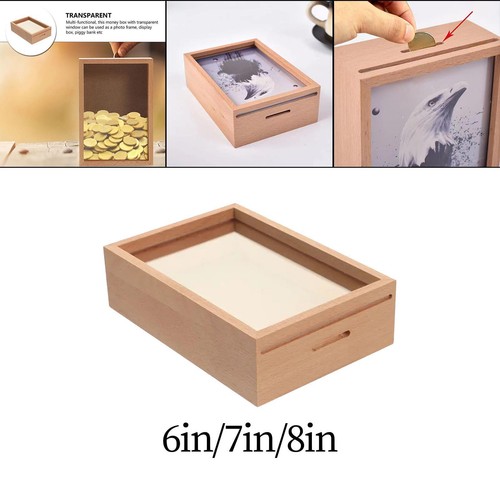 Holz-Fotorahmen-Sparschwein