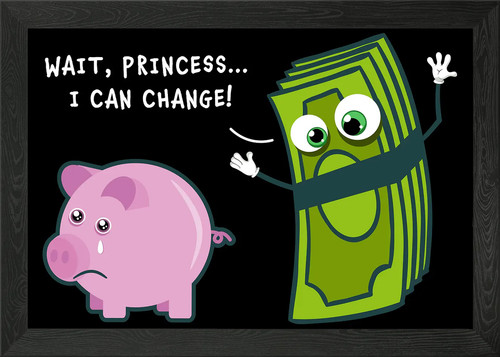 Sparschwein dollar gerahmtes - sparschwein,